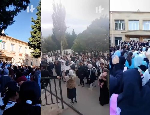 کنار رفتن حجاب دولت باکو